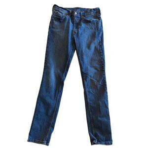 Levis Strauss & Co. Mens Blue Straight Fit Jeans Size W34 L34,Cotton Denim